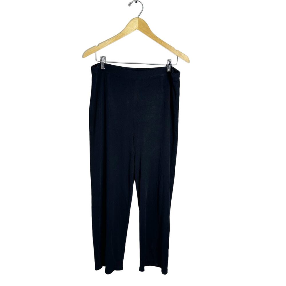 Misook Women's Vintage Knit Pants in Black sz XL P